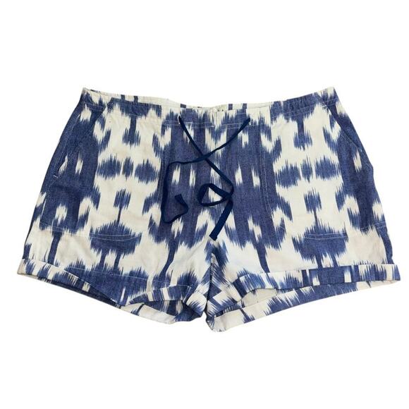 Vineyard Vines Preppy Blue White Coastal Cotton Shorts Womens 4 Casual Old Money - Picture 4 of 9